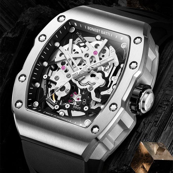 Bonest Gatti BG9905-A2 Silver Extreme Series Automatic Watch