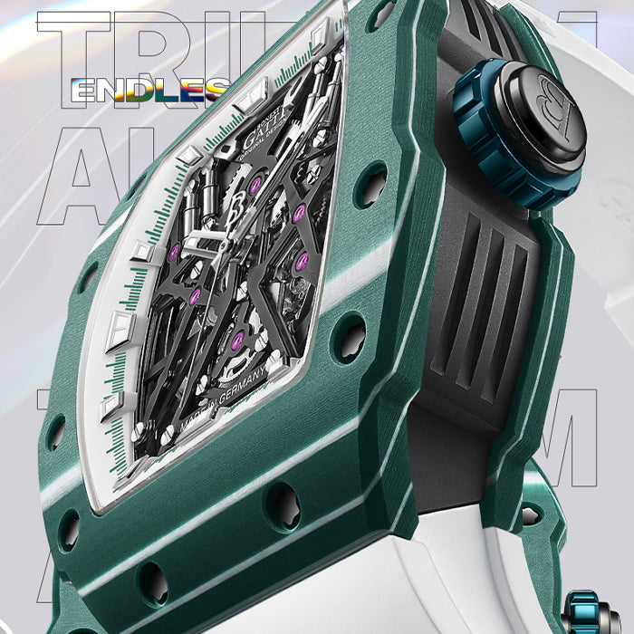 Bonest Gatti BG9906-A2 Green Carbon Fiber Series Automatic Watch