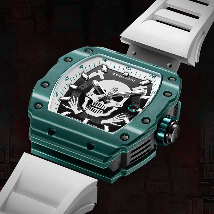 Bonest Gatti BG9908-A1 Green Carbon Fiber Series Automatic Watch
