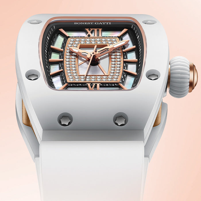 Bonest Gatti BG3003-R1 White Glow Series Automatic Women Watch