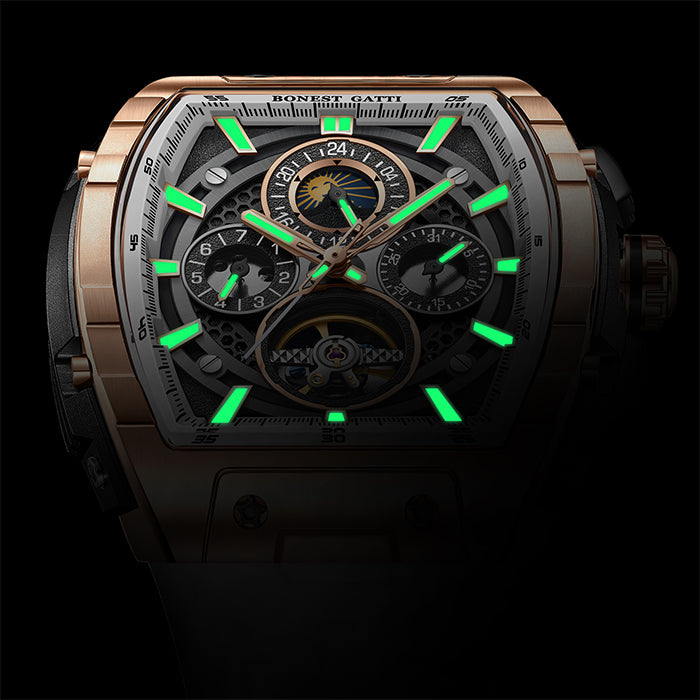 Bonest Gatti BG5005-R2 Rose Gold Chronograph Series Automatic Watch