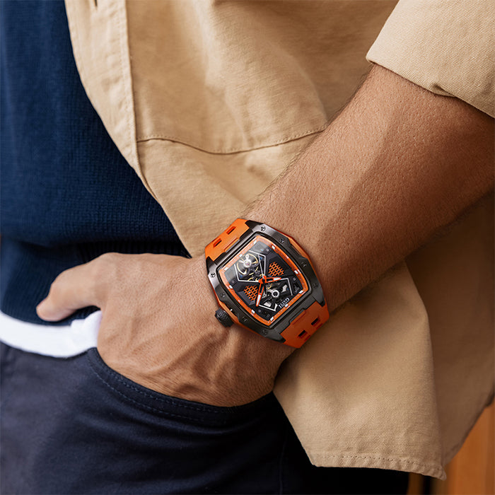 Bonest Gatti BG5501-A2 Orange Top Speed Series Automatic Watch