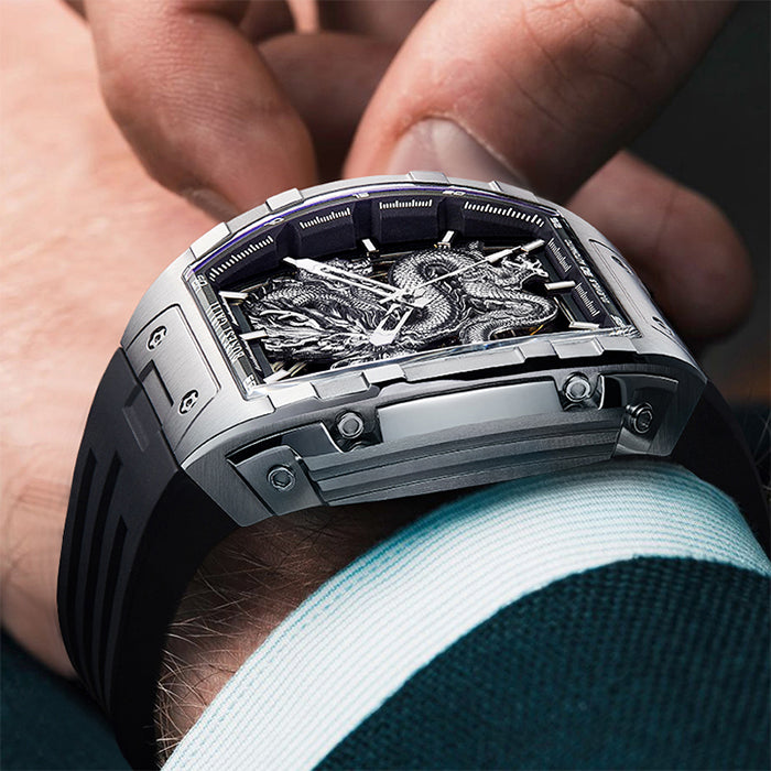 Bonest Gatti BG5606-A1 Silver Dragon Series Automatic Watch