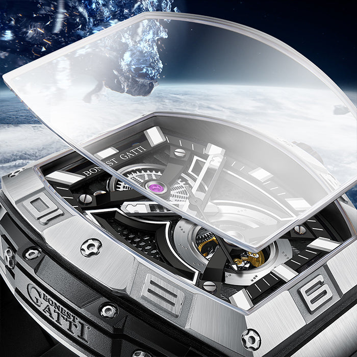 Bonest Gatti BG5701-A2 Silver Cosmos Series Automatic Watch