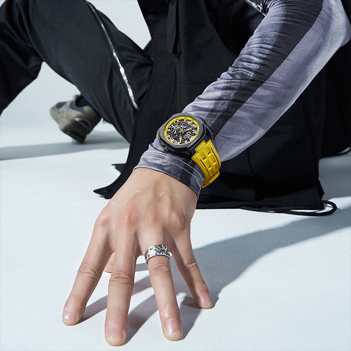 Bonest Gatti BG5802-A3 Yellow Cosmos Series Automatic Watch