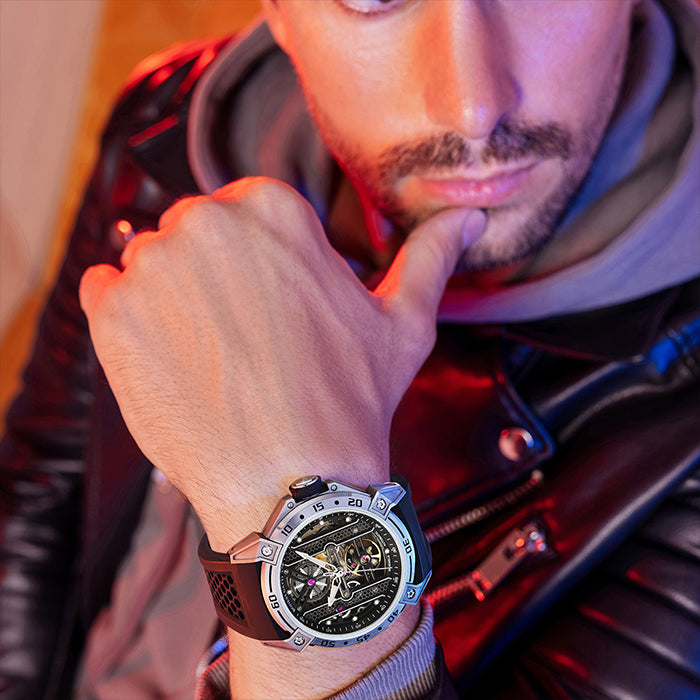 Bonest Gatti BG5805-A2 Silver Sword Series Automatic Watch