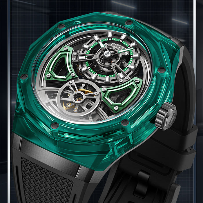 Bonest Gatti BG5807-A4 Green Crystal Series Automatic Watch