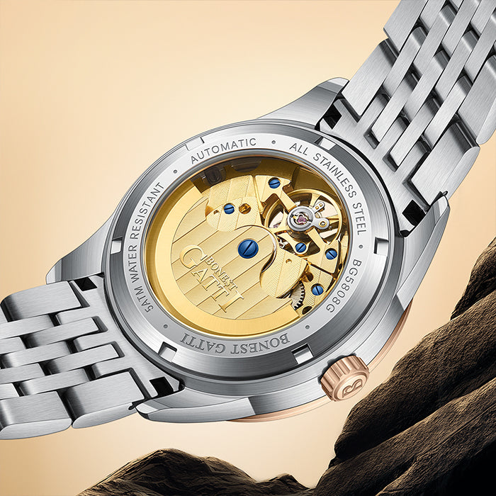 Bonest Gatti BG5808-S3 Rose Gold Classic Series Automatic Watch