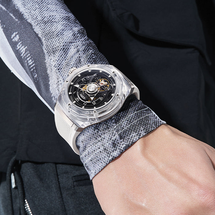 Bonest Gatti BG6003-R2 White Crystal Series Automatic Watch