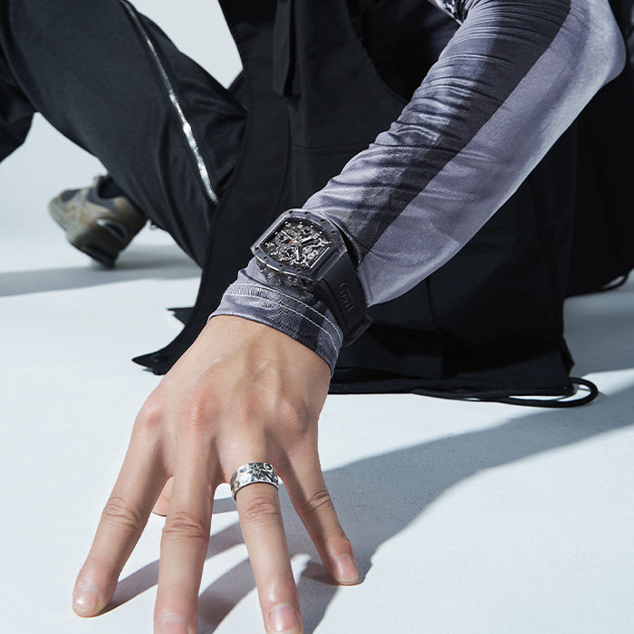 Bonest Gatti BG6006-R2 Black Chronograph Series Automatic Watch