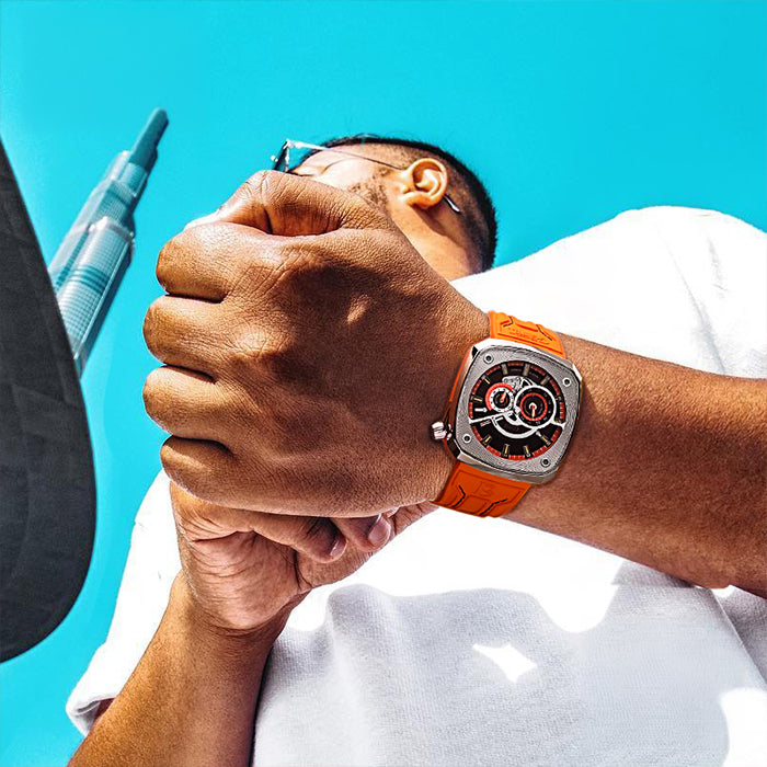 Bonest Gatti BG6601-A2 Orange Cosmos Series Automatic Watch