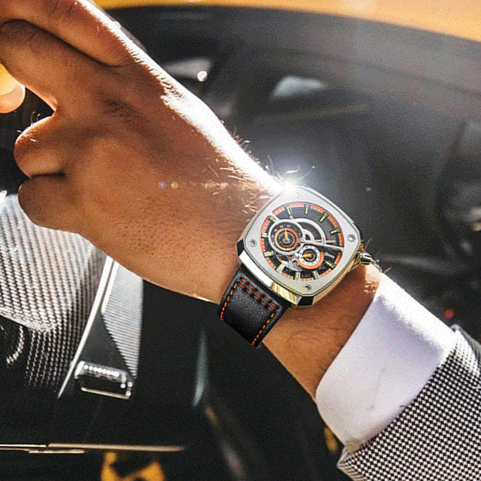 Bonest Gatti BG6601-B2 Orange Cosmos Series Automatic Watch