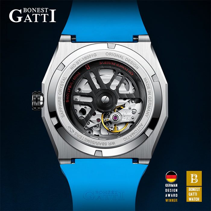 Bonest Gatti BG7601-A1 Blue Super Speed Series Automatic Watch