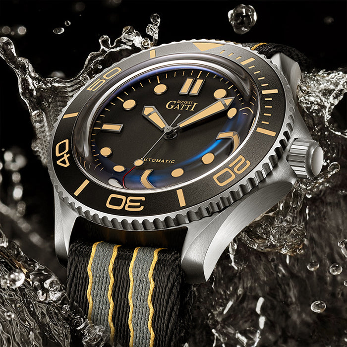 Bonest Gatti BG8001-C2 Black Classic Series Automatic Watch