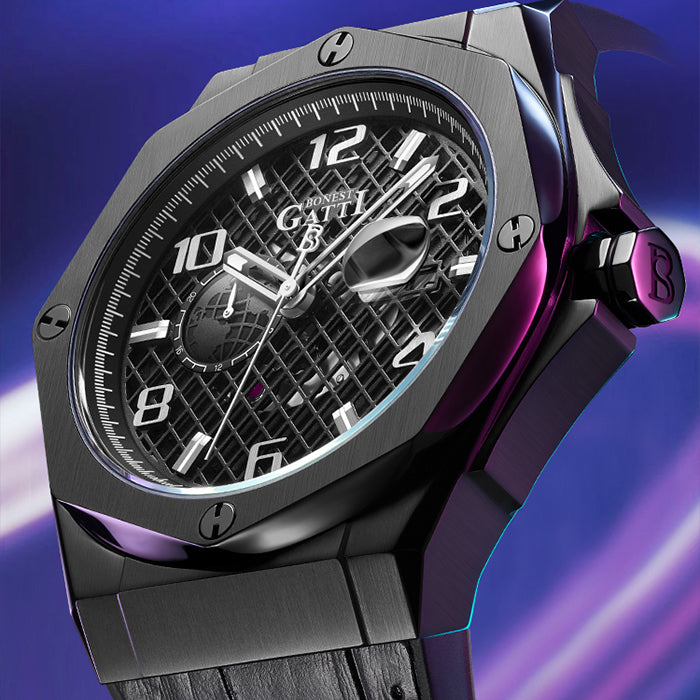 Bonest Gatti BG8701-B2 Black Cosmos Series Automatic Watch