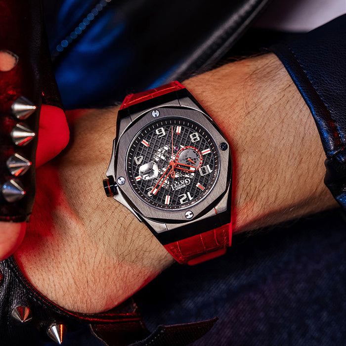 Bonest Gatti BG8701-B3 Red Cosmos Series Automatic Watch