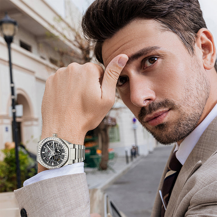 Bonest Gatti BG8801-S1 Silver Classic Series Automatic Watch