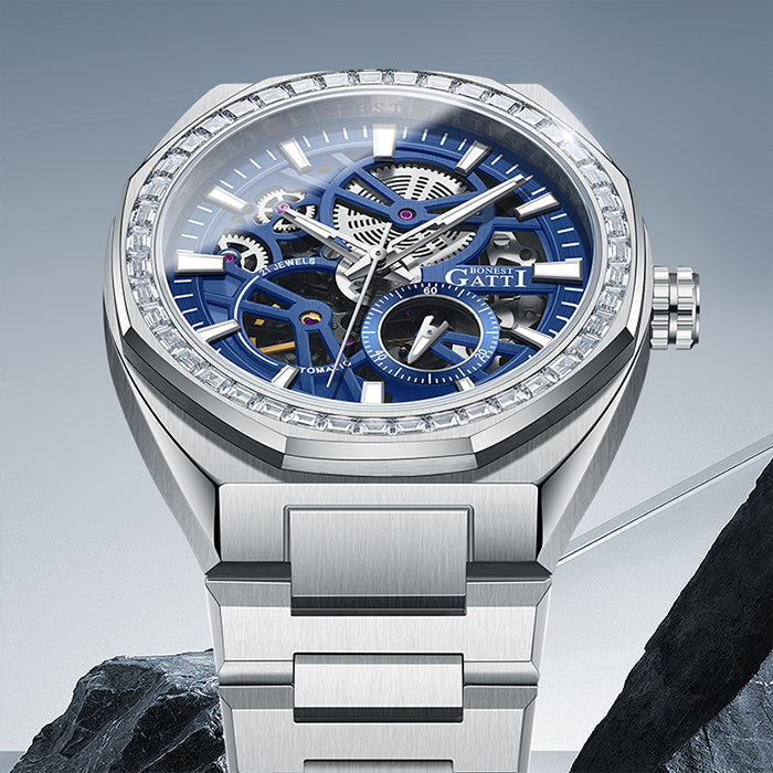 Bonest Gatti BG8801-S2 Blue Classic Series Automatic Watch