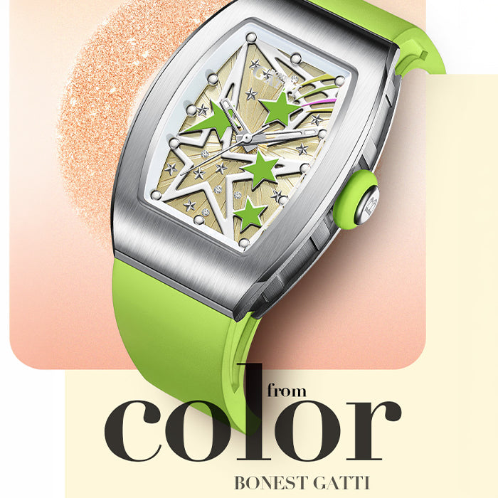 Bonest Gatti BG8901-L1 Green Glow Series Automatic Women Watch