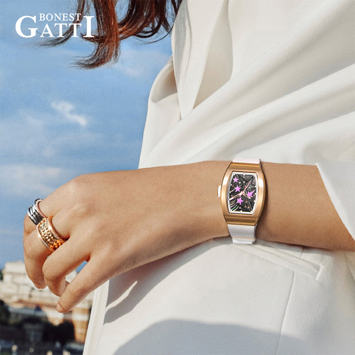 Bonest Gatti BG8901-L4 White Glow Series Automatic Women Watch