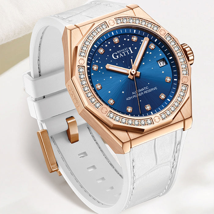 Bonest Gatti BG8902-L1 White Glow Series Automatic Women Watch