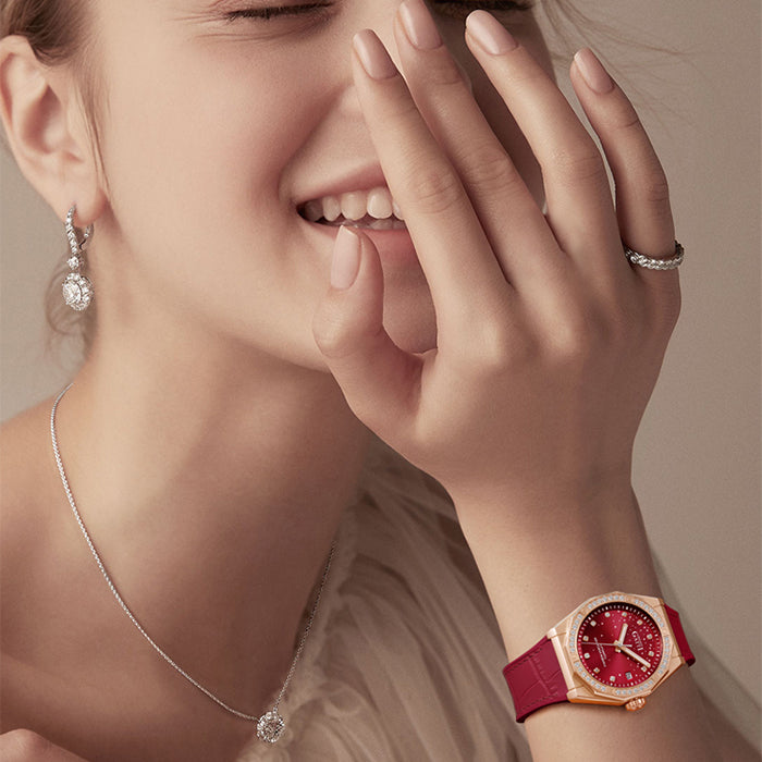 Bonest Gatti BG8902-L5 Red Glow Series Automatic Women Watch