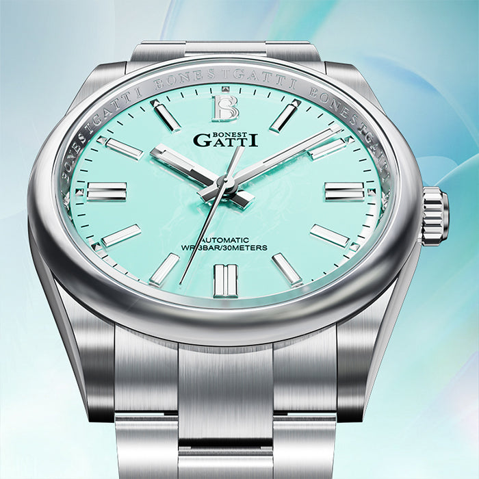 Bonest Gatti BG8015-S2 OP Ice Blue Classic Series Automatic Watch