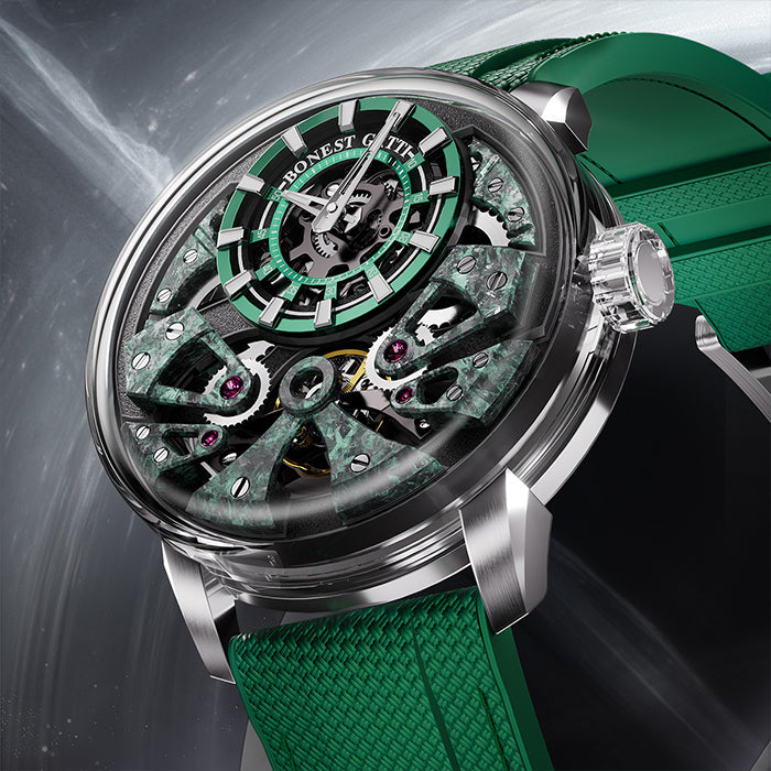 Bonest Gatti BG4002-R3 Green Exoskeleton Series Automatic Watch