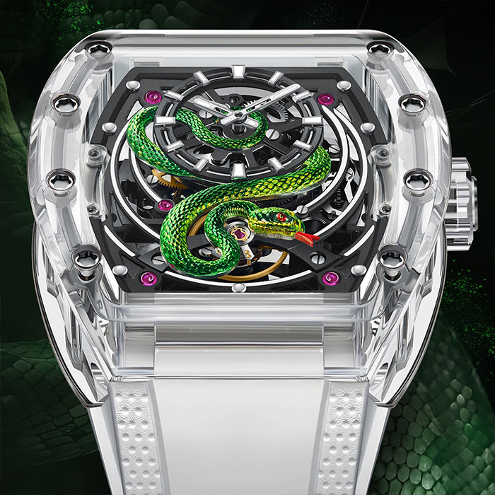 Bonest Gatti BG6004-R1 White Crystal Series Automatic Watch