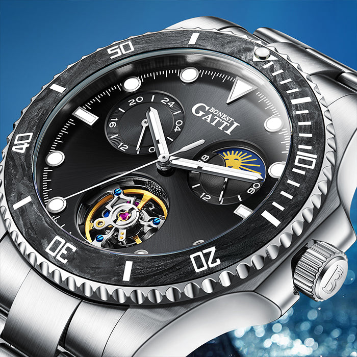 Bonest Gatti BG8003-S1 Black Classic Series Automatic Watch