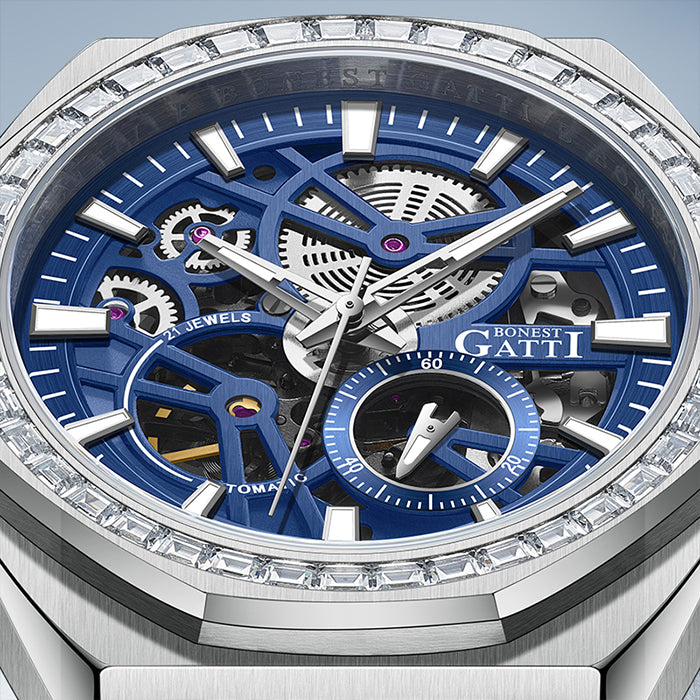 Bonest Gatti BG8801-S2 Blue Classic Series Automatic Watch