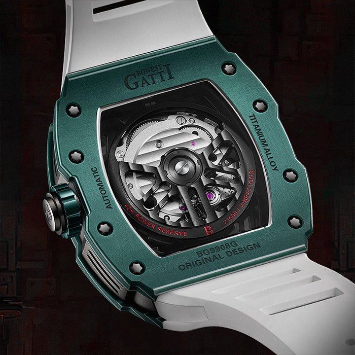 Bonest Gatti BG9908-A1 Green Carbon Fiber Series Automatic Watch