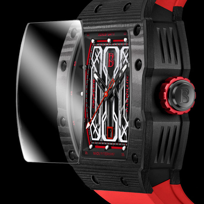 Bonest Gatti BG9916-A2 Red Carbon Fiber Series Automatic Watch