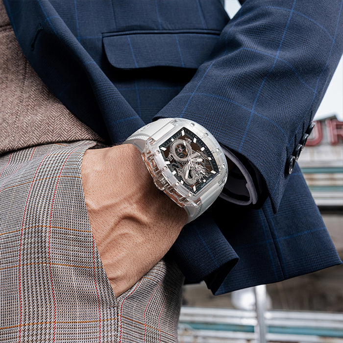 Bonest Gatti BG9980-A3 White Dragon Series Automatic Watch
