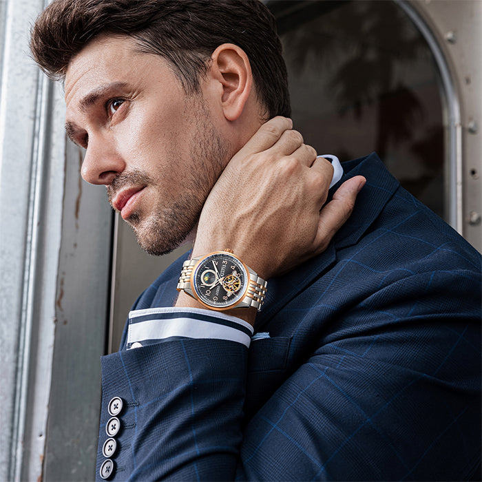 Bonest Gatti BG5808-S3 Rose Gold Classic Series Automatic Watch