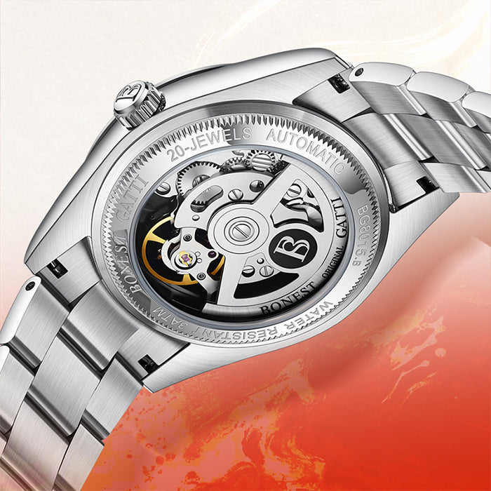 Bonest Gatti BG8015-S4 OP Red Classic Series Automatic Watch