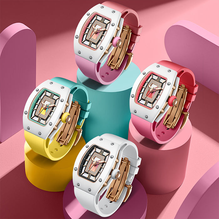 Bonest Gatti BG3003-R1 White Glow Series Automatic Women Watch