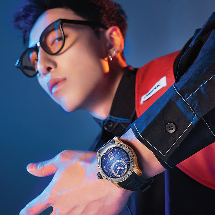 Bonest Gatti BG4004-R2 Rose Gold Exoskeleton Series Automatic Watch
