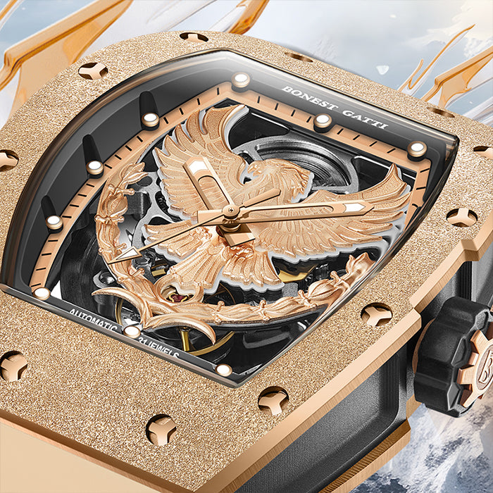 Bonest Gatti BG5002-R2 Rose Gold Eagle Series Automatic Watch