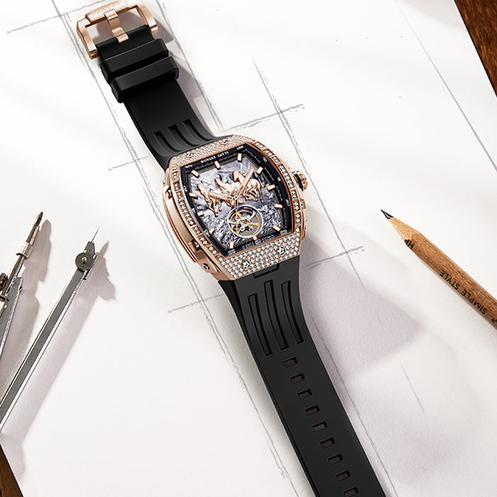 Bonest Gatti BG5006-R1 Rose Gold Horse Series Automatic Watch
