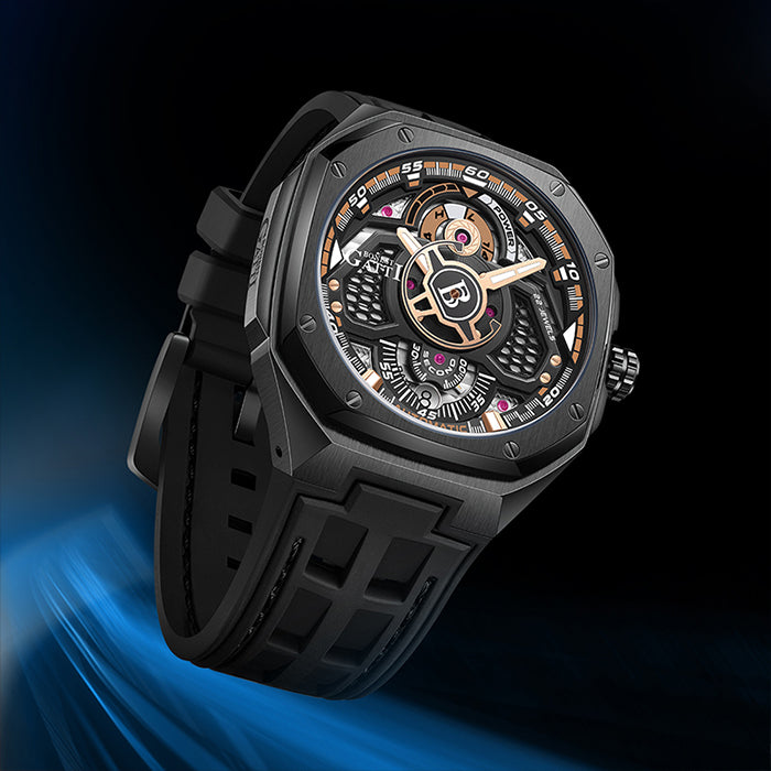 Bonest Gatti BG5801-A2 Black Cosmos Series Automatic Watch