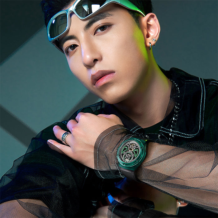 Bonest Gatti BG5807-A4 Green Crystal Series Automatic Watch