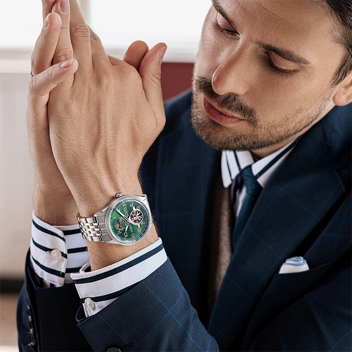 Bonest Gatti BG5808-S2 Green Classic Series Automatic Watch