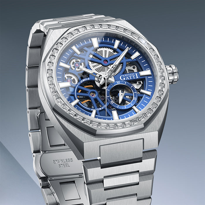 Bonest Gatti BG8801-S2 Blue Classic Series Automatic Watch