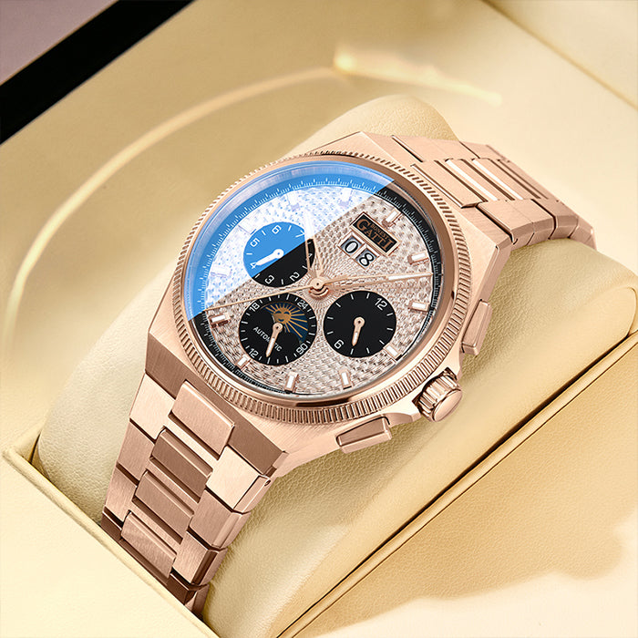Bonest Gatti BG8006-S3 Rose Gold Chronograph Series Automatic Watch