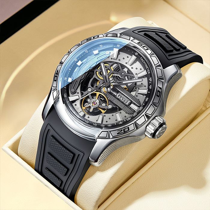 Bonest Gatti BG4005-R2 Black Cosmos Series Automatic Watch