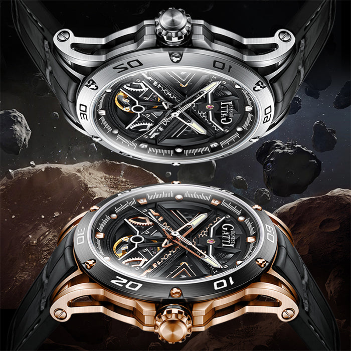 Bonest Gatti BG4601-B1 Silver Cosmos Series Automatic Watch