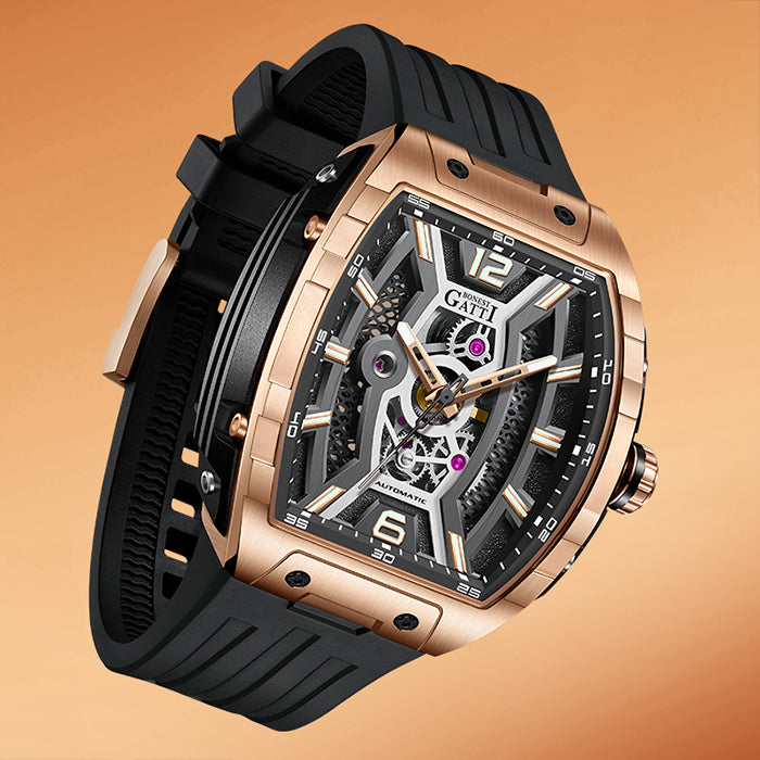 Bonest Gatti BG5601-A1 Rose Gold Sword Series Automatic Watch
