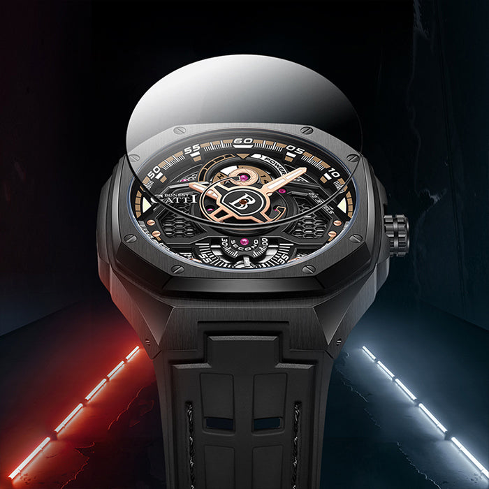 Bonest Gatti BG5801-A2 Black Cosmos Series Automatic Watch