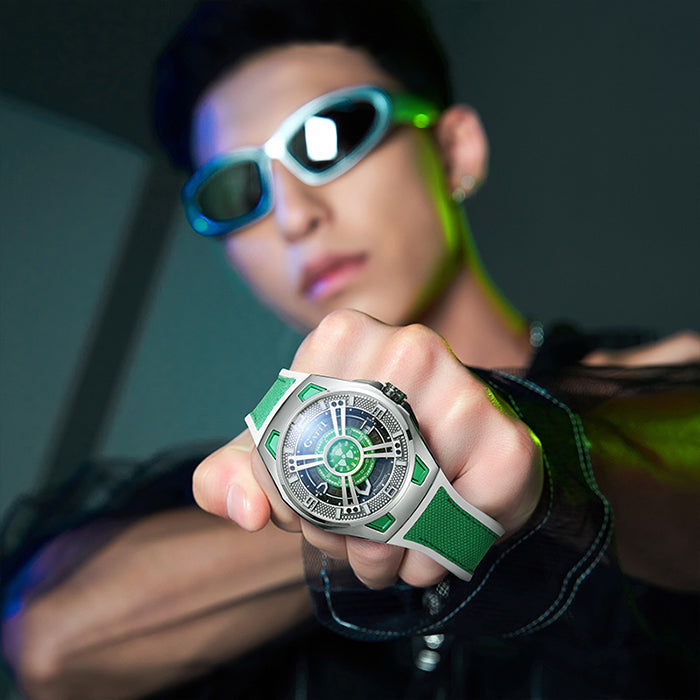 Bonest Gatti BG5803-A3 Green Cosmos Series Automatic Watch